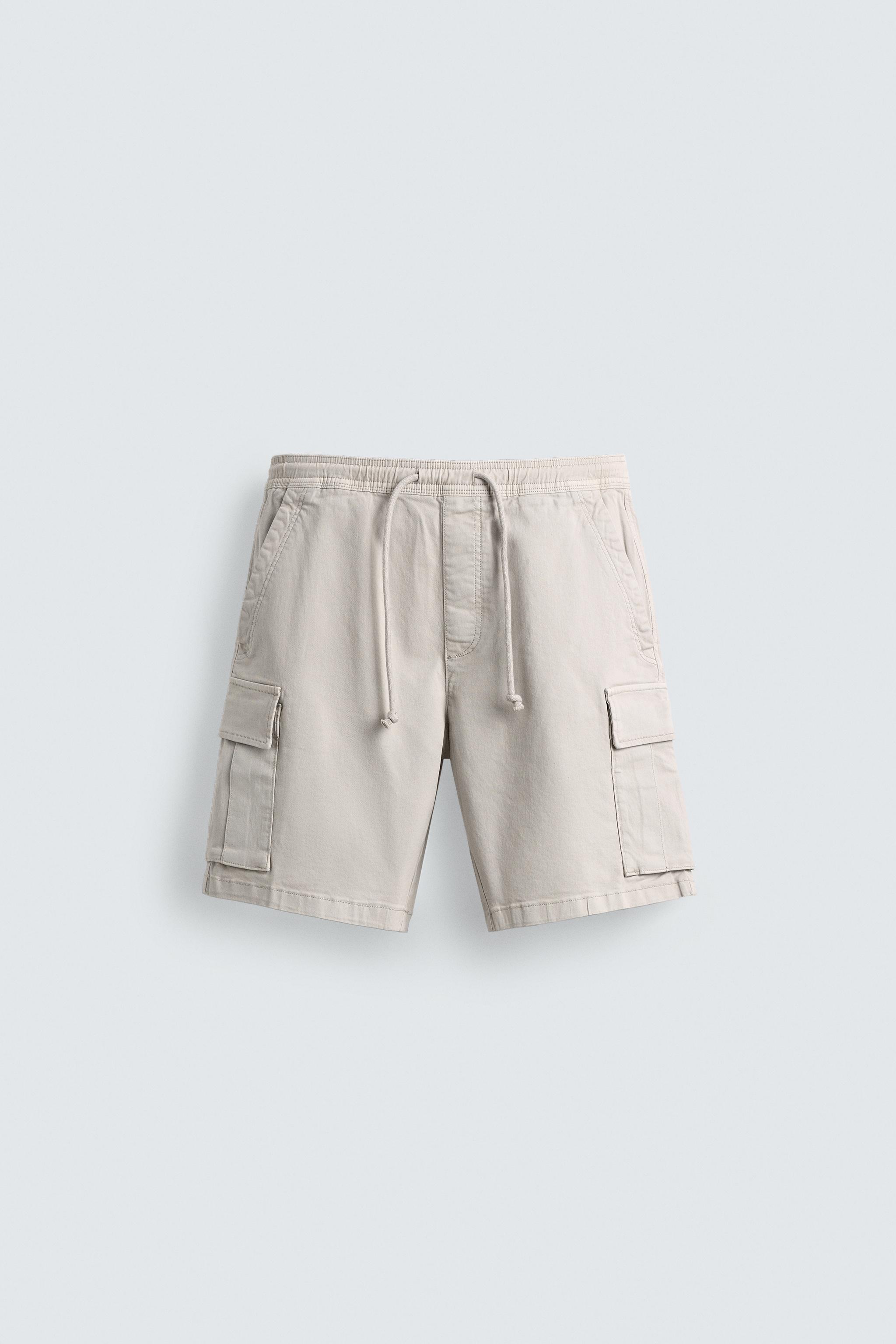 BERMUDA CARGO RELAXED FIT DÉLAVÉ